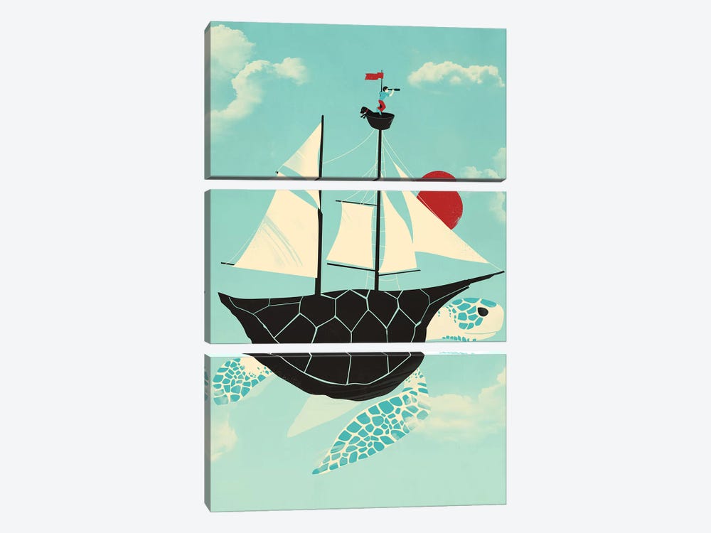 Adrift by Jay Fleck 3-piece Canvas Print