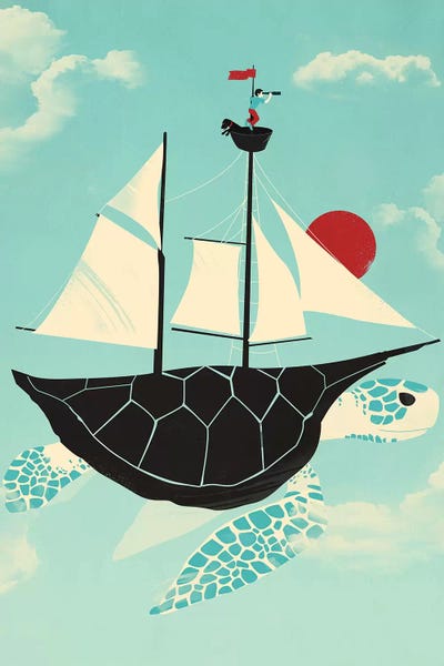 Kids Nautical Art: Adrift by Jay Fleck