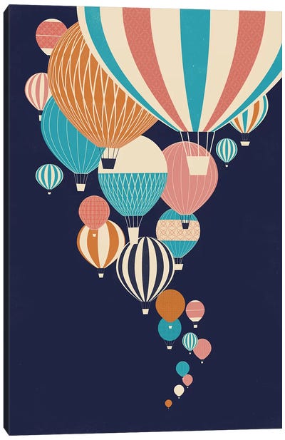 Balloons Canvas Art Print - By Air