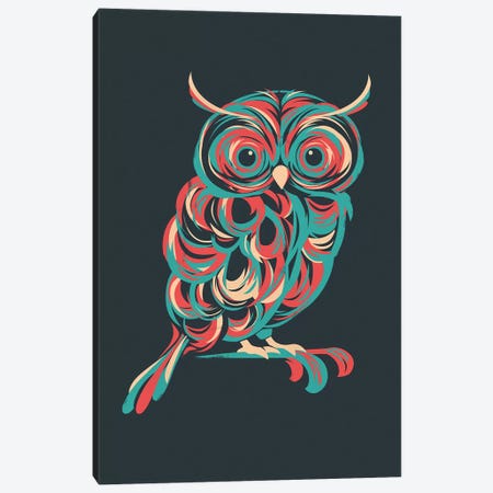 Night Owl Canvas Print #JFL49} by Jay Fleck Canvas Artwork