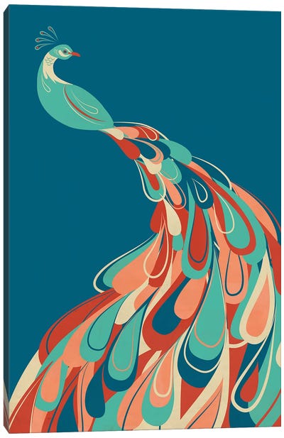 Peacock Canvas Art Print - Jay Fleck