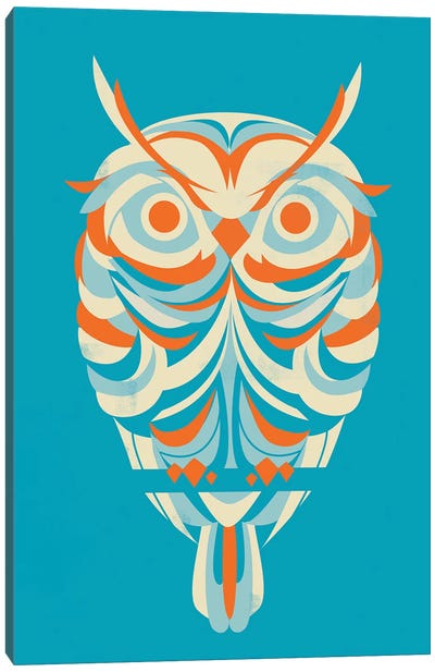 Red Eyes Canvas Art Print - Owl Art