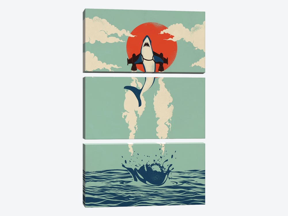 Up From The Deep by Jay Fleck 3-piece Canvas Print