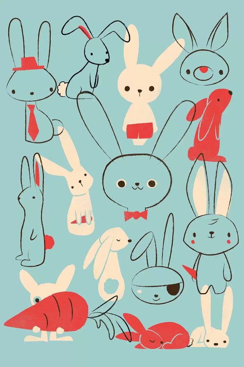 Bunnies Blue