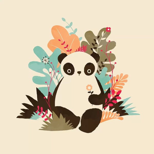 Pandas: Flower Panda by Jay Fleck