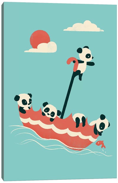 Float On Canvas Art Print - Panda Art