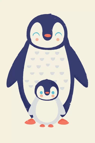 Kids Inspirational Art: Mama Penguin by Jay Fleck