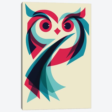 Owl Canvas Print #JFL82} by Jay Fleck Canvas Art