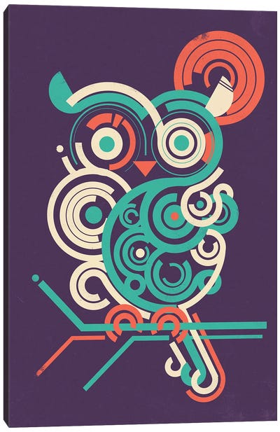 Owl 2.0 Canvas Art Print - Jay Fleck