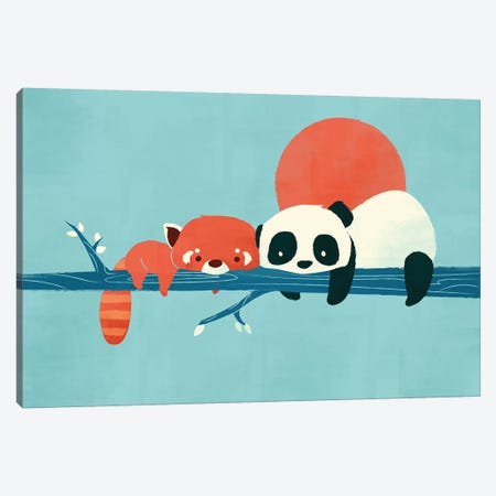 Pandas Canvas Print #JFL84} by Jay Fleck Canvas Print