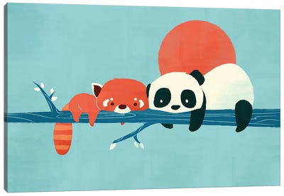 Pandas Canvas Art Print - Jay Fleck