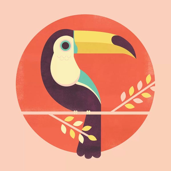 Mid-Century Modern Animals: Toucan by Jay Fleck