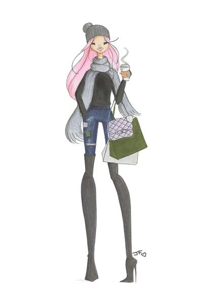 Fall Stroll by Josefina Fernandez canvas print