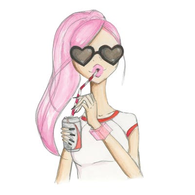 Summertime Sadness by Josefina Fernandez metal wall art