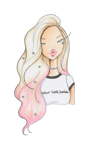 Your Loss, Babe by Josefina Fernandez canvas print