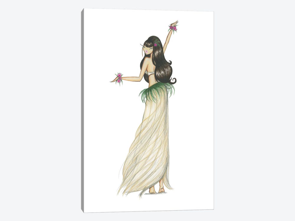 Hula Girl by Josefina Fernandez 1-piece Canvas Art Print