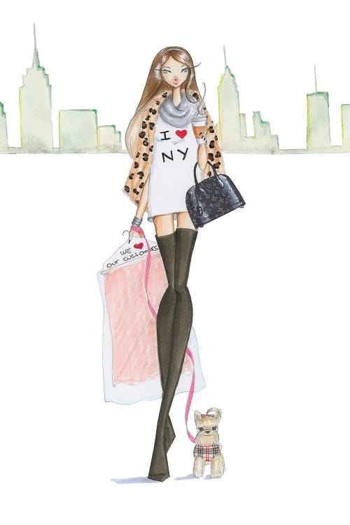 New Yorkie by Josefina Fernandez wall art