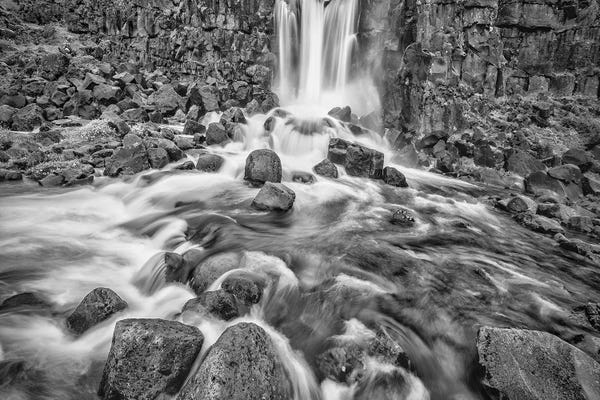 Selfoss: Iceland, Golden Circle, Oxarafoss by John Ford