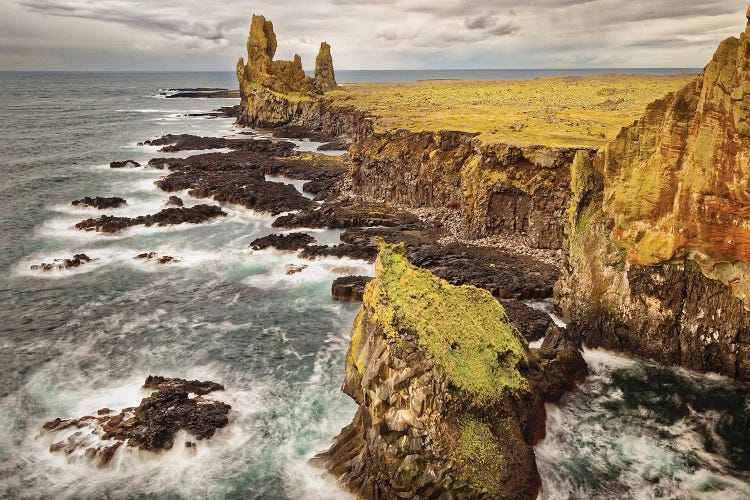 Iceland, Snaefellsnes Peninsula, Londrangar Cliffs by John Ford wall art