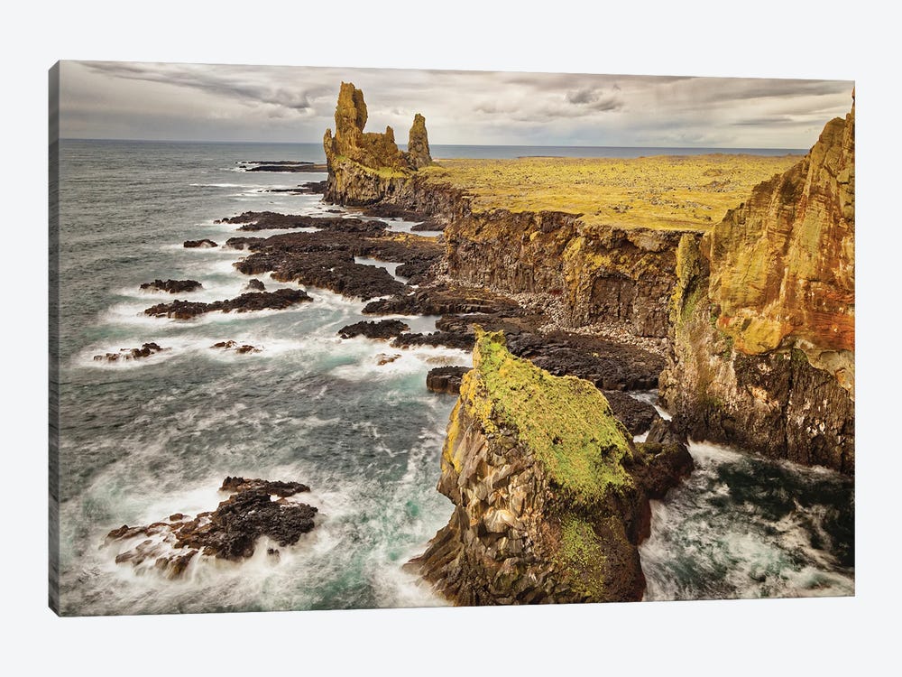 Iceland, Snaefellsnes Peninsula, Londrangar Cliffs by John Ford 1-piece Art Print