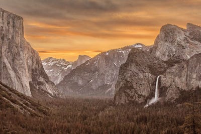 Usa, California, Yosemite, Tunnel View by John Ford framed canvas print