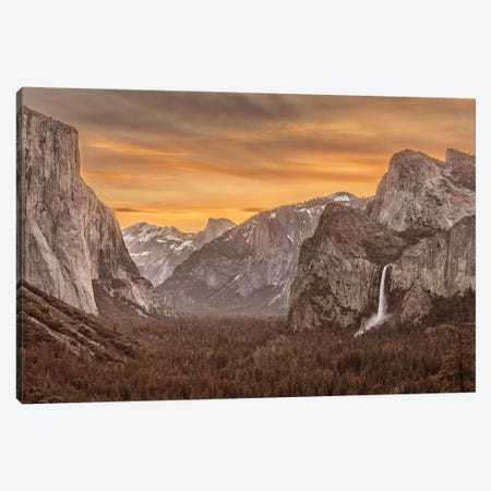 Usa, California, Yosemite, Tunnel View Canvas Print #JFO55} by John Ford Canvas Print