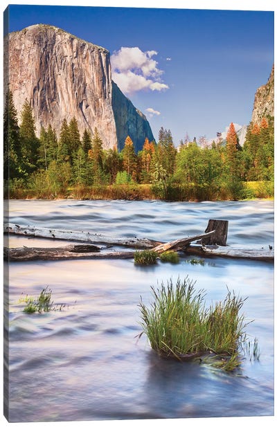 Usa, California, Yosemite, Valley View Canvas Art Print - Yosemite National Park Art