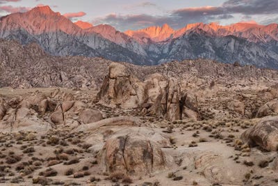 Usa, Eastern Sierra, Alabama Hills by John Ford framed canvas print