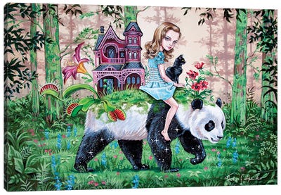 It's About The Journey Canvas Art Print - Panda Art