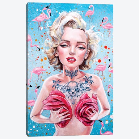 Marilyn Monroe Canvas Print #JFP16} by Julie Filipenko Canvas Art