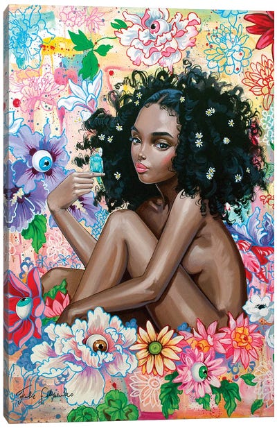 A Lingering Daydream Canvas Art Print - Similar to Kehinde Wiley