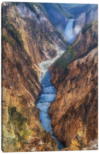 The Yellowstone Canvas Art Print - 1x Scenic Photography