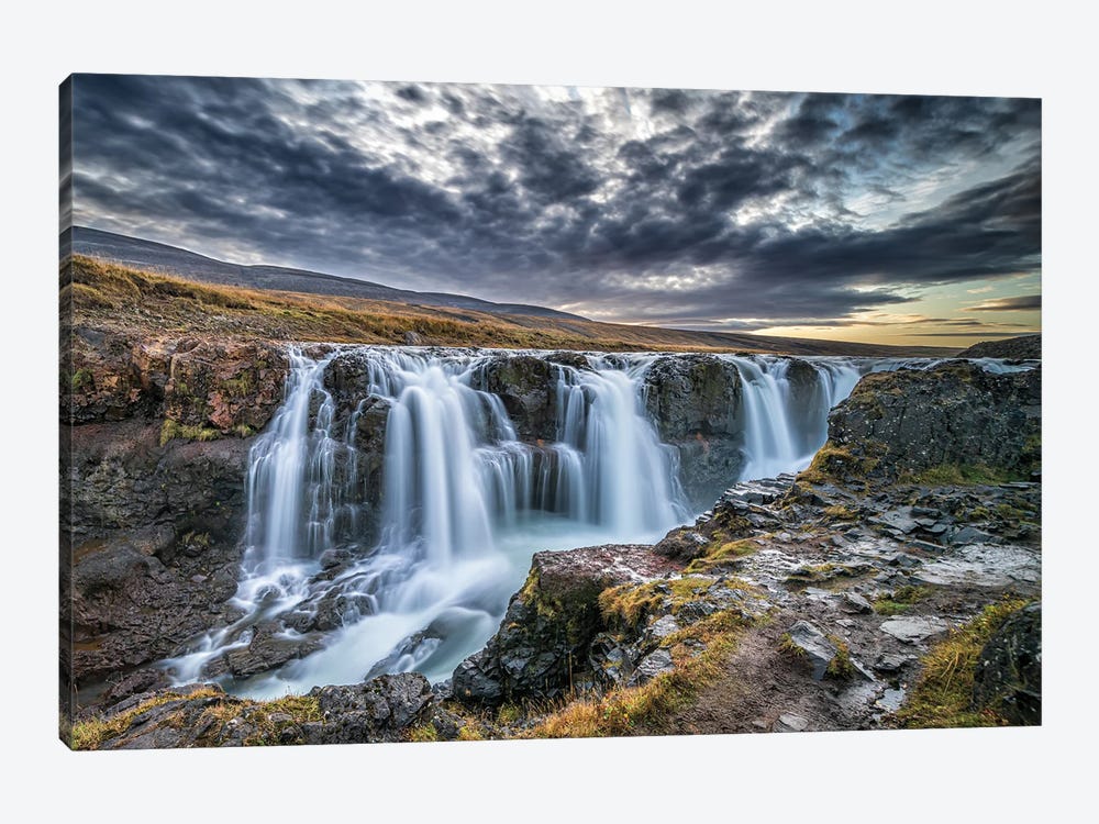 Unknown Falls In Iceland by Jeffrey C. Sink 1-piece Canvas Art