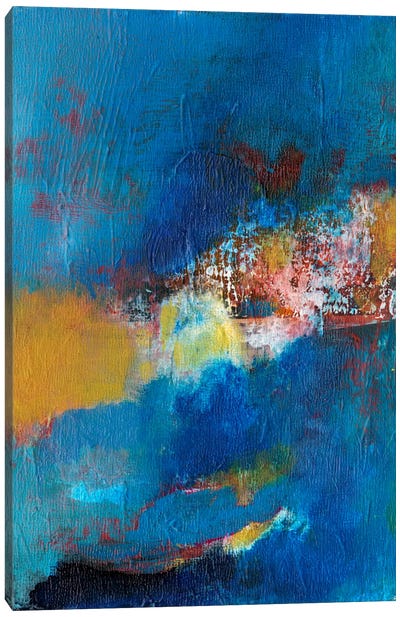 Rhapsody In Blue I Canvas Art Print - Jodi Fuchs