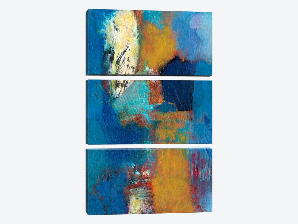 Rhapsody In Blue II 3-piece Canvas Print