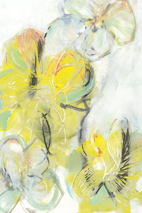 Yellow Floral Abstract II by Jodi Fuchs wall art