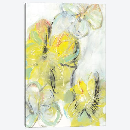 Yellow Floral Abstract II Canvas Print #JFU40} by Jodi Fuchs Art Print