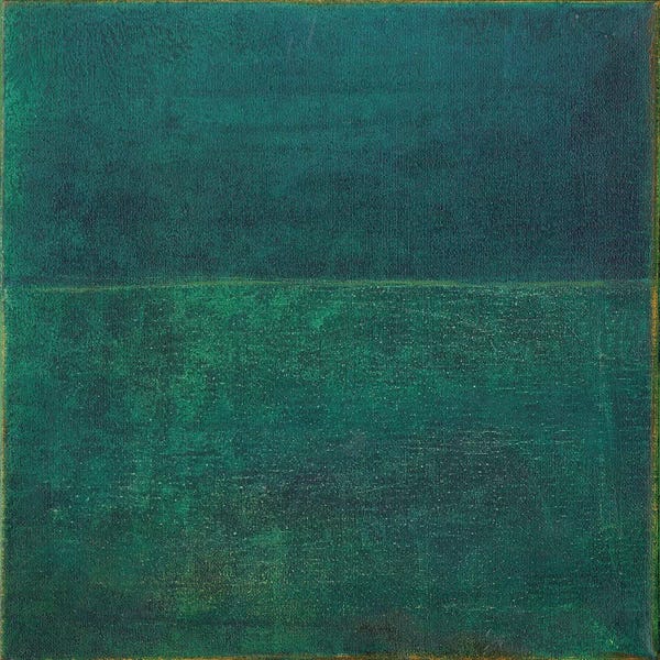 Large Modern Art - Canvas Prints: Green Zen I by Jodi Fuchs