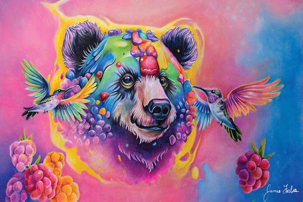 Psychedelic Animals: Mountain Life by Jamie Forbes