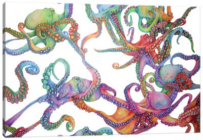 Octopus Canvas Art Print - Jamie Forbes