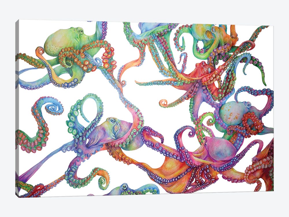 Octopus by Jamie Forbes 1-piece Canvas Art Print