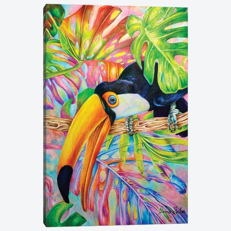 Toucan Canvas Print #JFX19} by Jamie Forbes Canvas Art Print