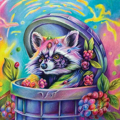 Trash Panda by Jamie Forbes canvas print