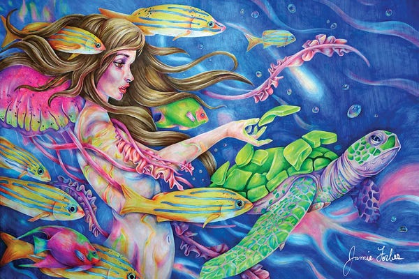 Psychedelic Animals: Underwater by Jamie Forbes