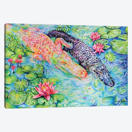 Water Creatures Canvas Print #JFX22} by Jamie Forbes Canvas Art