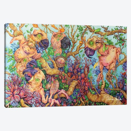 Fruit Party Canvas Print #JFX24} by Jamie Forbes Art Print