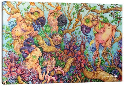 Fruit Party Canvas Art Print - Jamie Forbes
