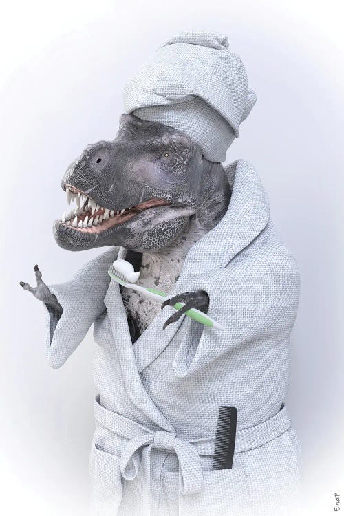 Tyrannosaurus In Tub