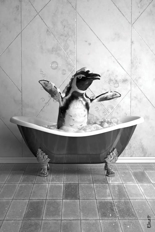 Penguin In Tub