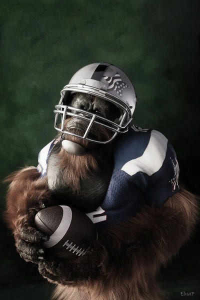 Orangutans: Vintage Renaissance Orangutan Portrait by Jauffrey Philippe